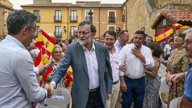 El expresidente del Gobierno Mariano Rajoy, en Ávila