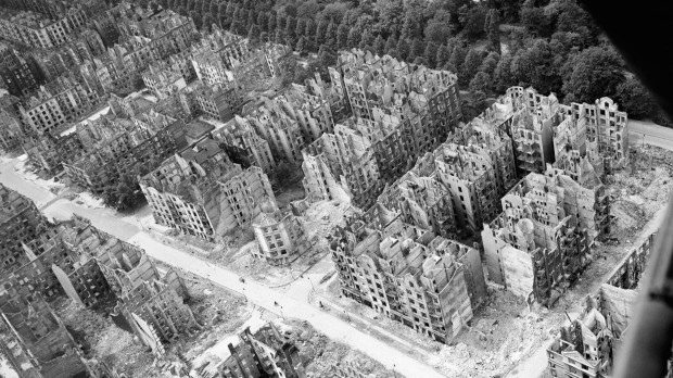 Hamburgo tras el bombardeo de 1943