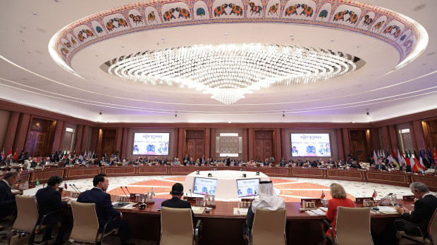 Vista general del G20 en Nueva Delhi