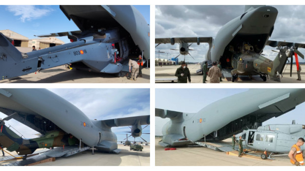 El A-400M engulle NH-90 del Ejército del Aire, Cougar y Tigre del Ejército de Tierra y AB-212 de la Armada