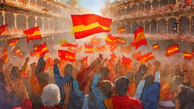 Ilustración: pueblo español