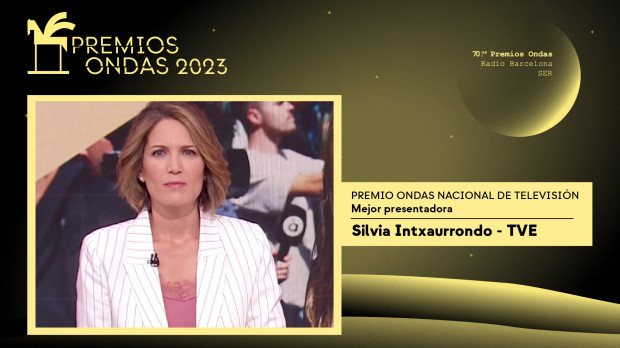 Silvia Intxaurrondo, ganadora del Ondas a la mejor presentadora de televisión