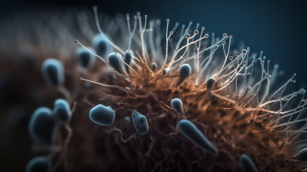 Bacteria microscópica