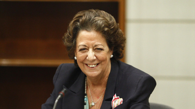 Rita Barberá, exalcaldesa de Valencia, en 2016, en el Senado
