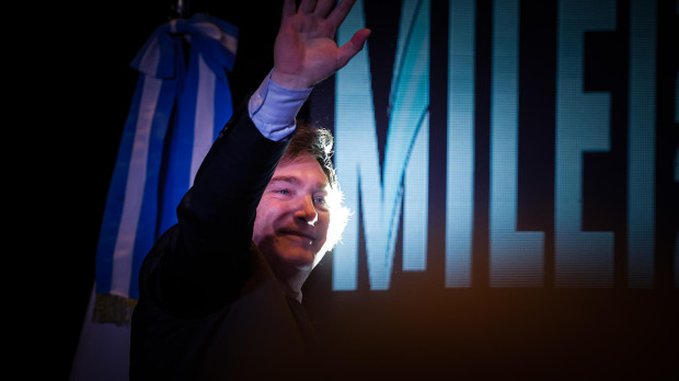 El presidente electo de Argentina, Javier Milei, en Buenos Aires