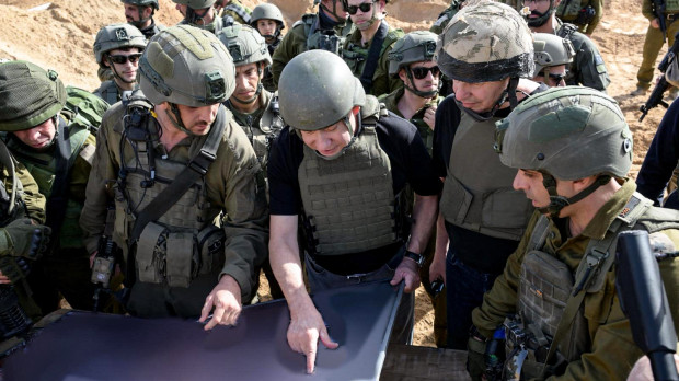 Netanyahu en Gaza