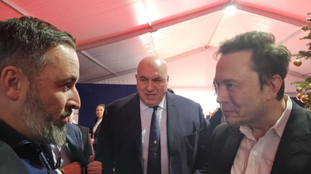 Santiago Abascal con Elon Musk