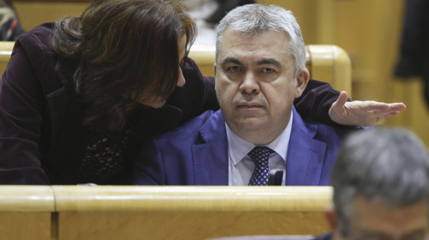 Santos Cerdán, el martes en el Senado