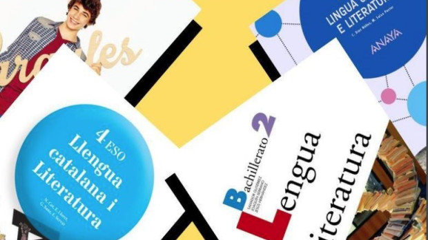 Varios de los libros de texto analizados en el informe