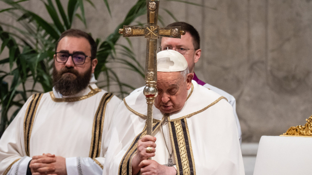 El Papa Francisco, durante la celebración del Miércoles de ceniza