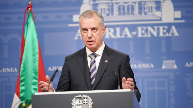 El Lehendakari, Iñigo Urkullu, comparece para anunciar las elecciones vascas el domingo 21 de abril 22/2/2024