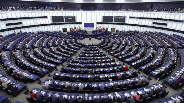 Imagen del parlamento europeo, en Estrasburgo