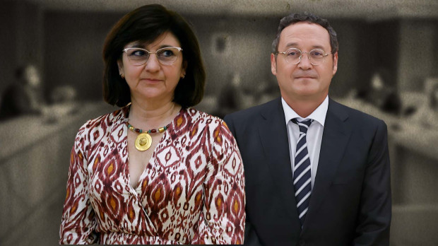 Composición de la fiscal superior de la Comunidad de Madrid, Almudena Lastra, con el fiscal general del Estado, Álvaro García Ortiz