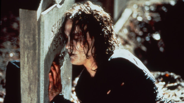 Brandon Lee, en la película The Crow 1993