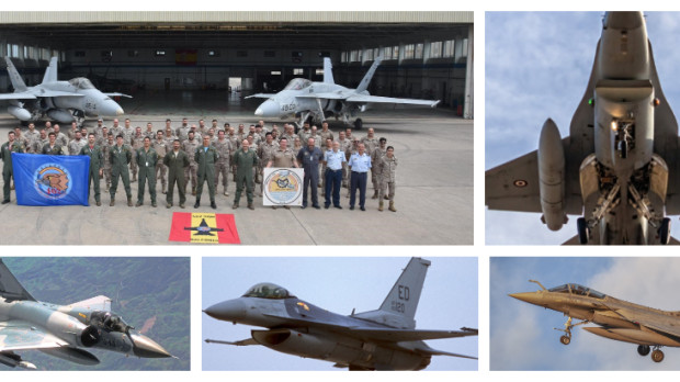 Despliegan los F-18 del Ala 46 en el ejercicio Iniochos 24 en Grecia, junto a Eurofighter, Mirage 2000, F-16 y Rafale