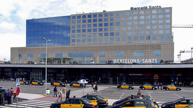 Estación Barcelona-Sants en una foto de archivo