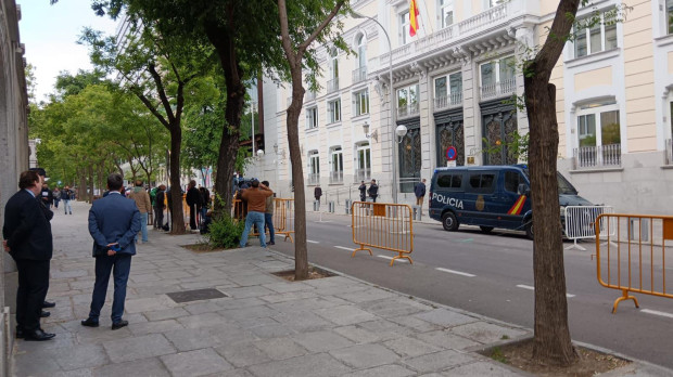 Fracaso de la manifestación 'El golpismo se viste de Toga'