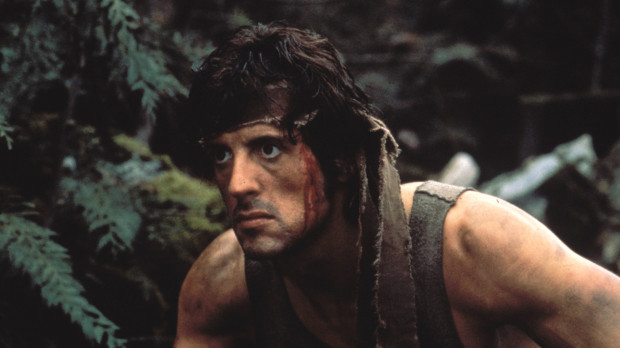 Sylvester Stallone, en la película Rambo: Acorralado