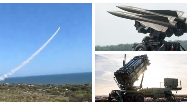 Ejercicio de Tiro en Huelva del Ejército de Tierra con misiles HAWK y PATRIOT