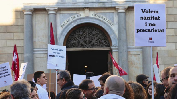Huelga de médicos en Cataluña