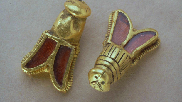 Detalle de abejas de oro de Childerico I