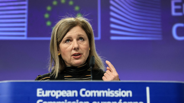 La vicepresidenta de la Comisión Europea Vera Jourova