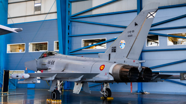 Uno de los Eurofighter españoles que participa en Pacific Skies