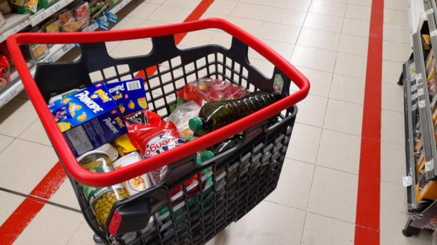 Imagen de un carrito de la compra con productos