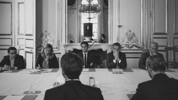 El primer ministro francés, Gabriel Attal, durante una reunión de su gabinete