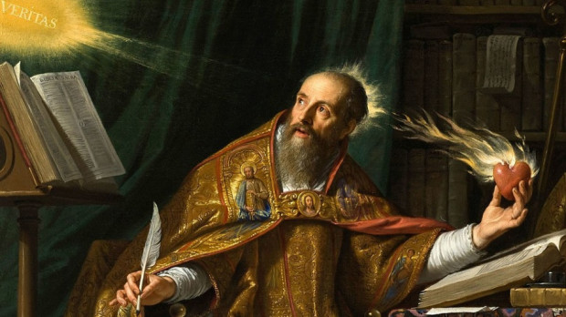Imagen de San Agustín realizada por Philippe de Champaigne