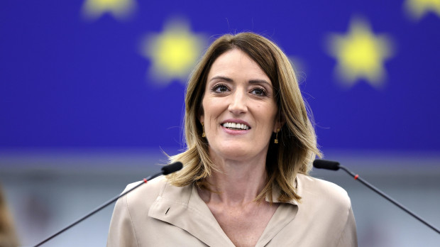 La presidenta electa del Parlamento Europeo, Roberta Metsola