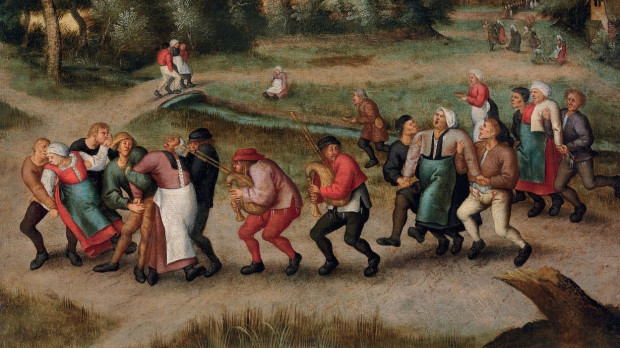 Los bailarines de San Juan en Molenbeeck (1592) de Pieter Brueghel el Joven