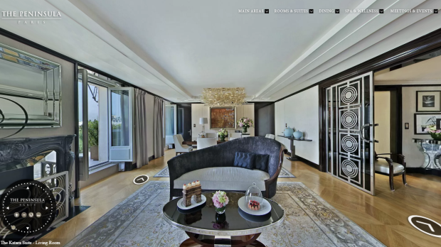 Imagen de la suite Katara, del Hotel Peninsula de París