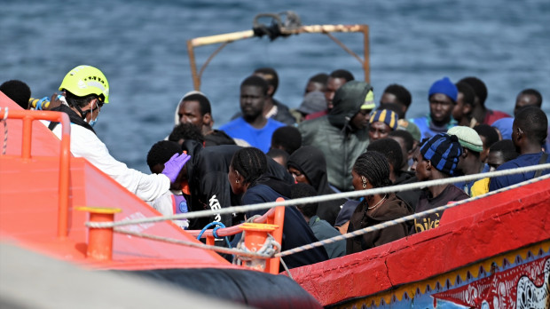 Patera con 116 migrantes rescatada el pasado 26 de julio cerca de El Hierro