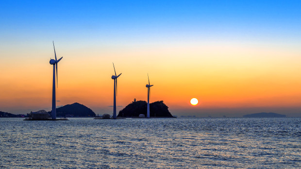Energía eólica marina en Corea del Sur
