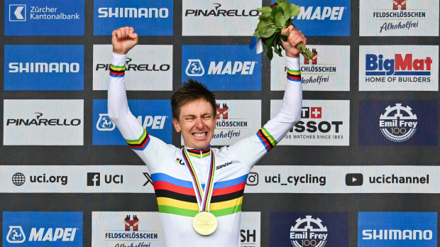 Tadej Pogacar se proclamó campeón del mundo en Zúrich