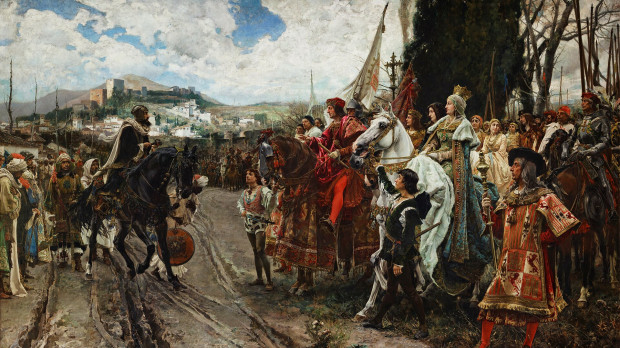 La rendición de Granada, cuadro de Francisco Padilla
