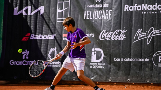 Jaime Alcaraz, en una competición junior