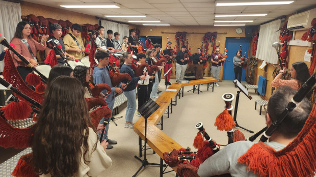 La Real Banda de Gaitas de la Diputación de Orense ultima sus preparativos