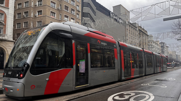 Tranvía de Zaragoza EUROPA PRESS 18/1/2024