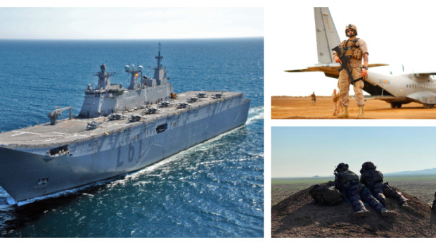 El LHD Juan Carlos I, un a$00 y 3.000 militares españoles participarán en el ejercicio Steadfast Dart (STDT) 25 de la OTAN