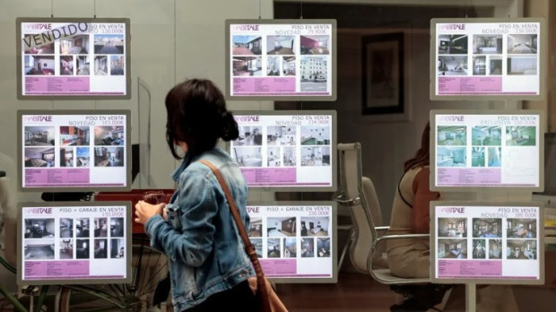 Escaparate de una inmobiliaria