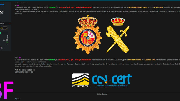 Intervención de la Policía Nacional y la Guardia Civil en los foros de la dark web