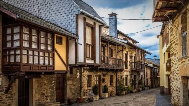 Balcones Medievales en Puebla de Sanabria (Zamora)