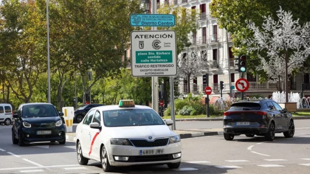 Entrada a la Zona de Bajas Emisiones de la capital