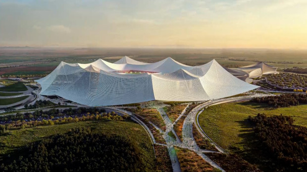 Render del nuevo estadio de Marruecos para el Mundial 2030 - EFE