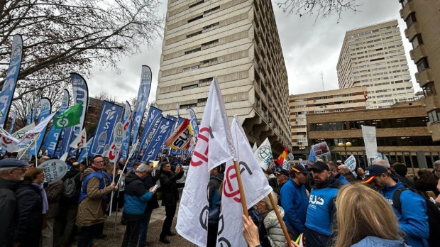 Concentración frente a la delegación de MUFACE en Madrid