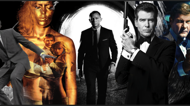 Imagen de algunas de las películas de la saga James Bond