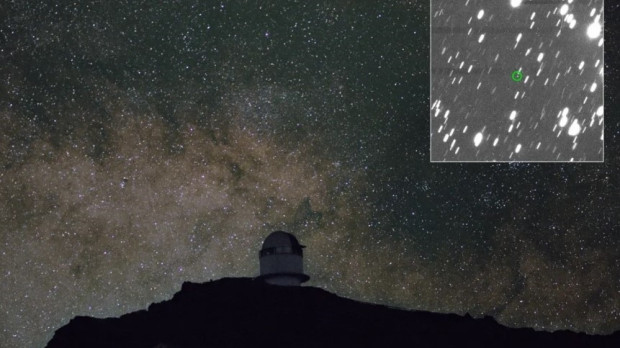 El asteroide que se aproxima fue observado utilizando el Telescopio Óptico Nórdico (NOT) de 2,5 metros en La Palma REMITIDA / HANDOUT por VIKTORIA PINTER, ZURI GRAY) Fotografía remitida a medios de comunicación exclusivamente para ilustrar la noticia a la que hace referencia la imagen, y citando la procedencia de la imagen en la firma 02/4/2025