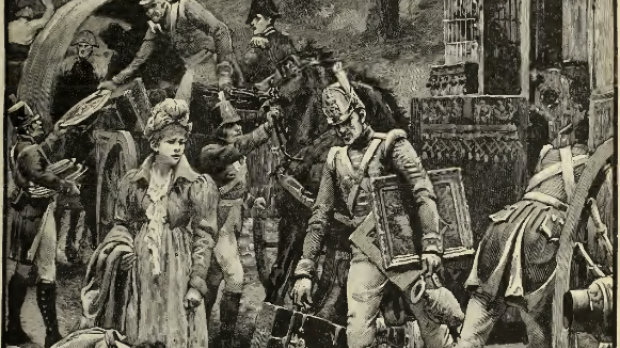 Huida del rey José Bonaparte de Vitoria